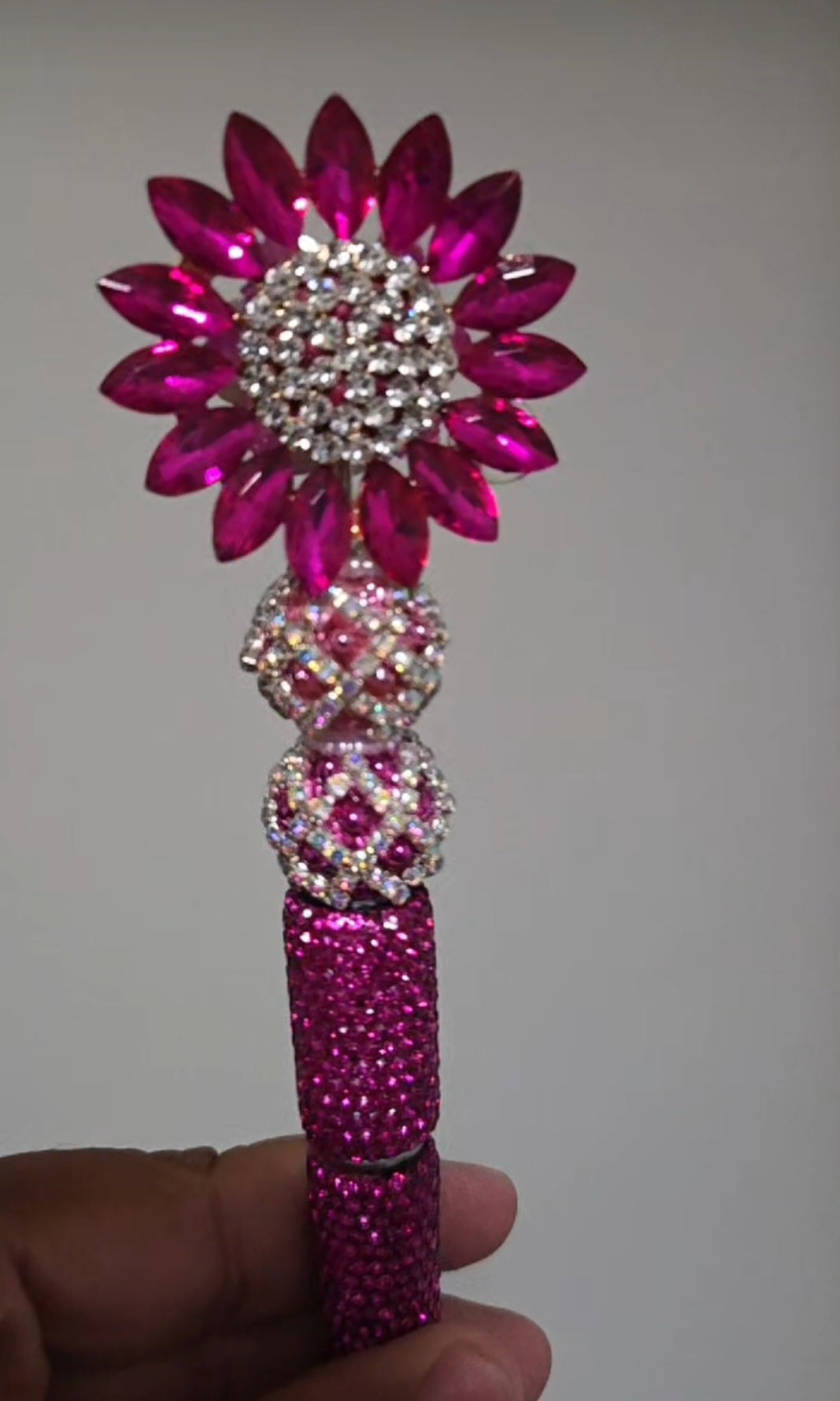 Fushia Flower Fancy Pen